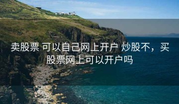 卖股票 可以自己网上开户 炒股不，买股票网上可以开户吗