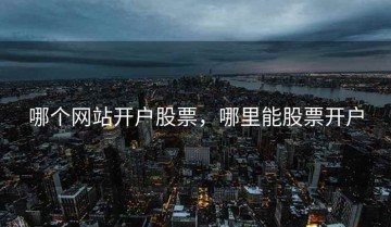 哪个网站开户股票，哪里能股票开户