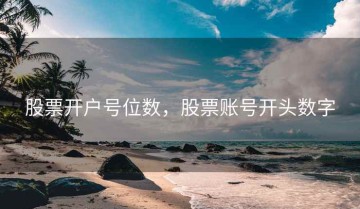 股票开户号位数，股票账号开头数字