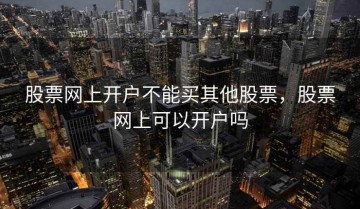 股票网上开户不能买其他股票，股票网上可以开户吗