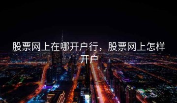 股票网上在哪开户行，股票网上怎样开户