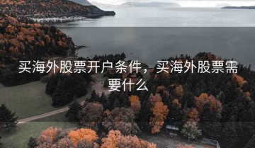 买海外股票开户条件，买海外股票需要什么