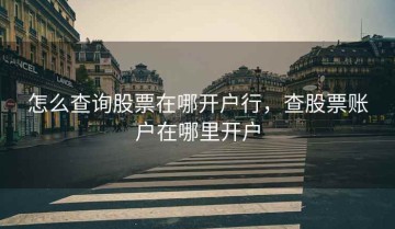 怎么查询股票在哪开户行，查股票账户在哪里开户
