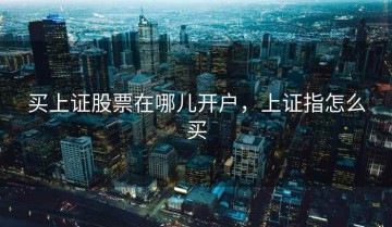 买上证股票在哪儿开户，上证指怎么买