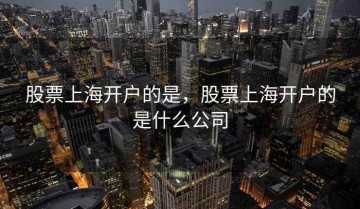 股票上海开户的是，股票上海开户的是什么公司
