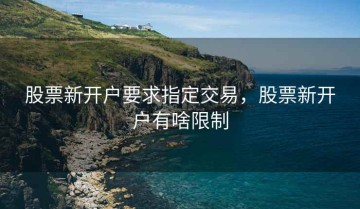 股票新开户要求指定交易，股票新开户有啥限制