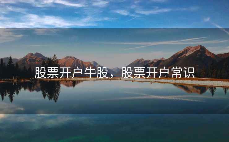 股票开户牛股，股票开户常识