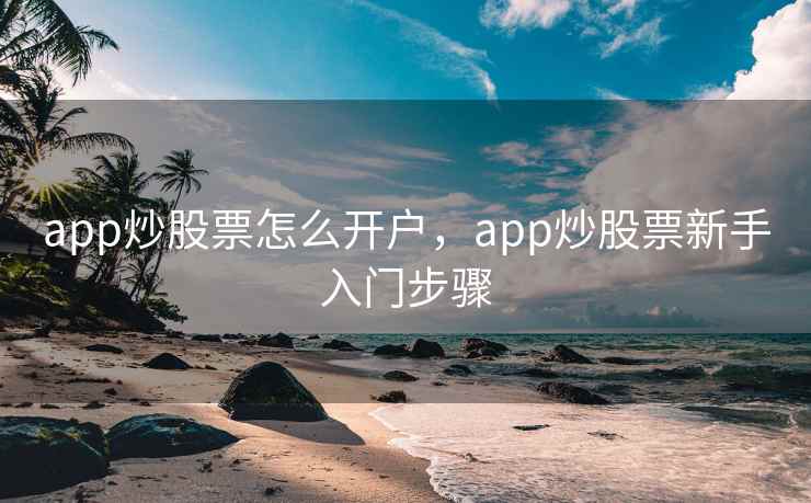 app炒股票怎么开户,app炒股票新手入门步骤 app炒股票怎么开户,app炒股票新手入门步骤